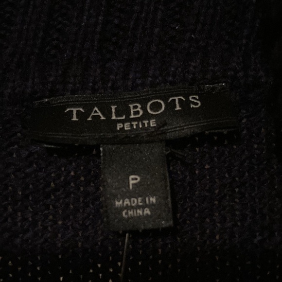 Talbots Women's Petite Fair Isle Cardigan NEW - Picture 5 of 6